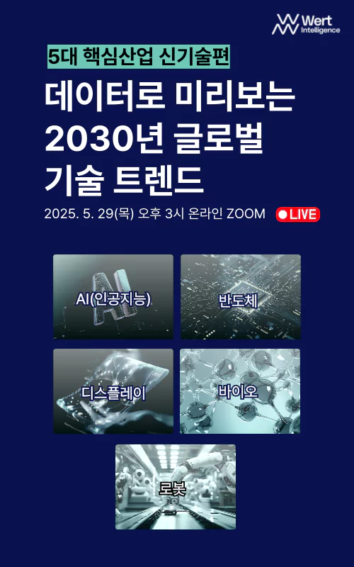[워트인텔리전스] 데이터로 미리보는 2030년 글로벌 기술 트렌드
